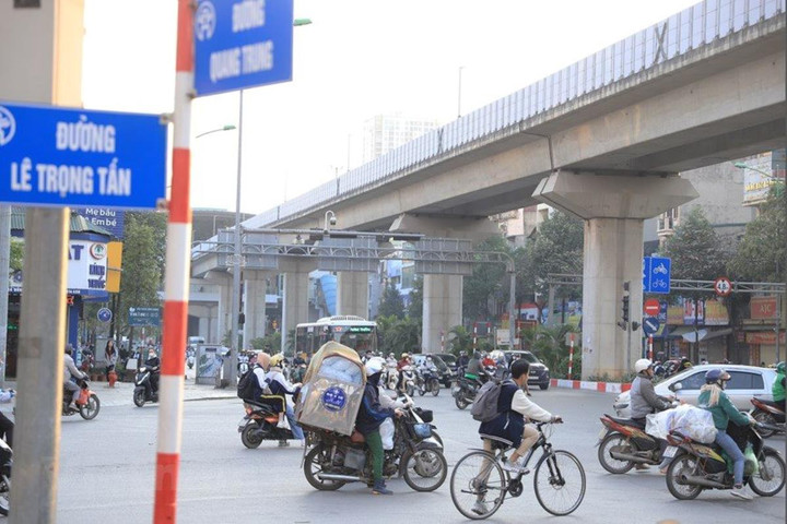Từ 3/6, nút giao Lê Trọng Tấn - Quang Trung - Văn Khê được điều chỉnh giao thông‎