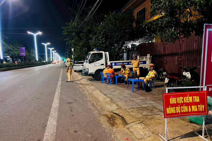 Công an Quảng Bình kiên quyết xử lý vi phạm nồng độ cồn, sử dụng ma túy khi tham gia giao thông