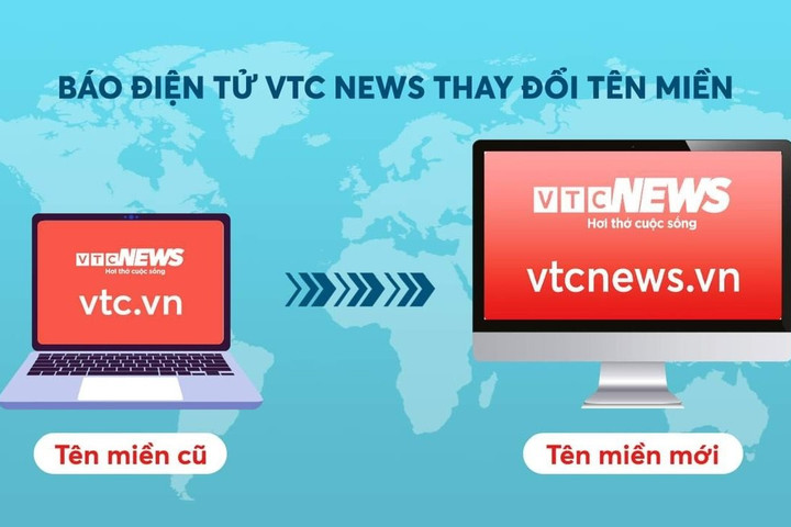 Báo điện tử VTC News đổi tên miền vtc.vn sang vtcnews.vn