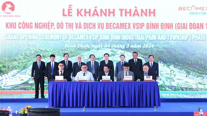 Chủ tịch Quốc hội dự lễ khánh thành Khu công nghiệp, đô thị và dịch vụ Becamex VSIP Bình Định
