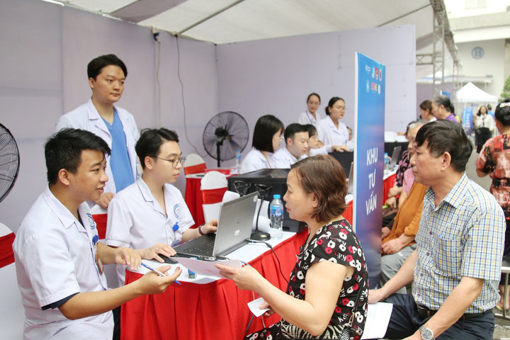 Hơn 1.000 người dân Thủ đô được khám sàng lọc bệnh tim mạch – thận