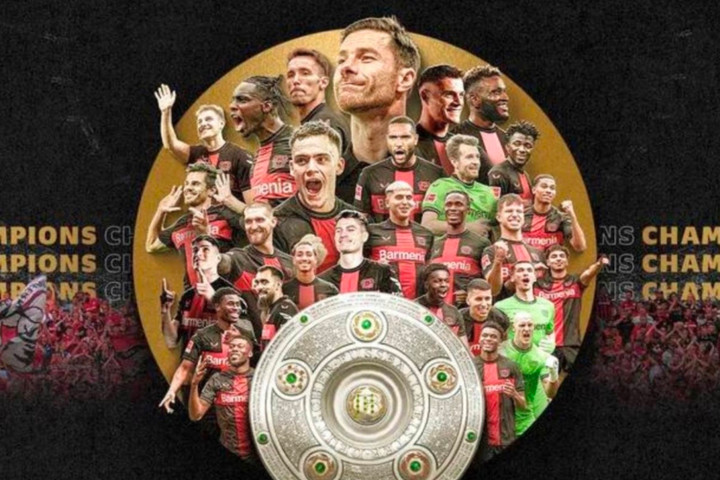 Sau 120 năm, Leverkusen lần đầu tiên vô địch Bundesliga