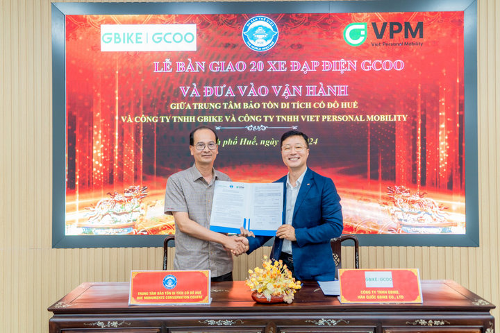 Lễ bàn giao và đưa vào vận hành 20 xe đạp điện GCOO tại Lăng Gia Long