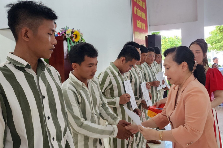 Trại giam Kênh 7 giảm thời hạn chấp hành án phạt tù cho phạm nhân đợt 30/4