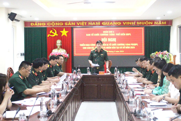 Triển khai công tác chuẩn bị tổ chức chương trình phổ biến giáo dục pháp luật