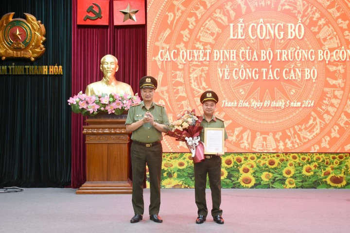 Bổ nhiệm Thủ trưởng Cơ quan An ninh điều tra Công an Thanh Hóa