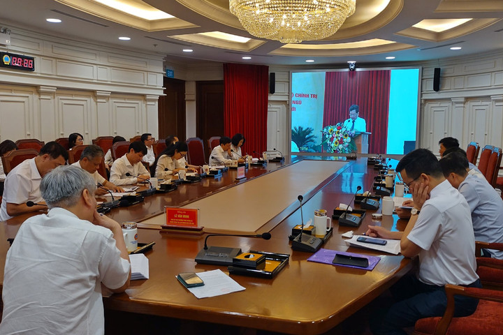 Đảng ủy TANDTC tham dự trực tuyến Hội nghị quán triệt Nghị quyết số 41 của Bộ Chính trị