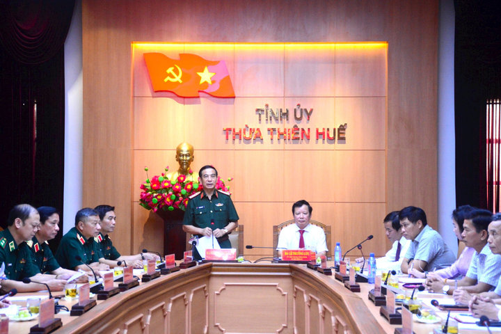 Đại tướng Phan Văn Giang đến thăm và làm việc tại tỉnh Thừa Thiên-Huế
