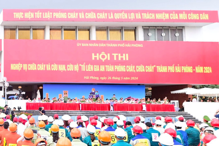 Hải Phòng: Sôi nổi Hội thi Tổ liên gia an toàn phòng cháy chữa cháy