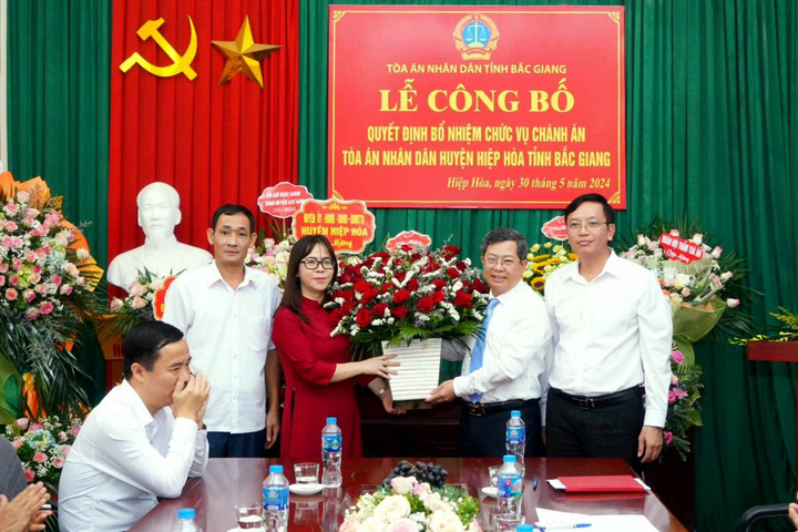 Bổ nhiệm Chánh án TAND huyện Hiệp Hòa