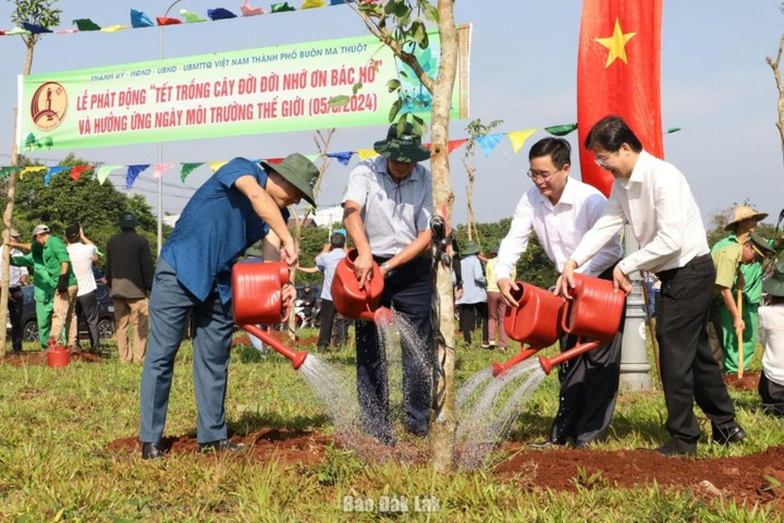 Phát động trồng cây xanh, hưởng ứng ngày môi trường thế giới