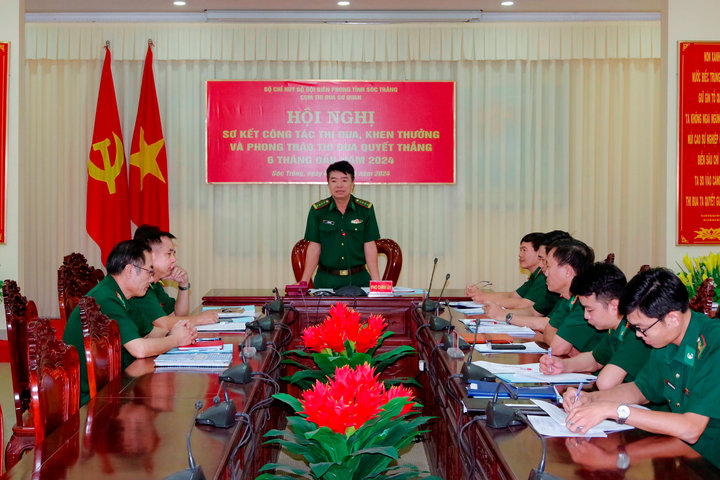 Cụm thi đua cơ quan BĐBP Sóc Trăng thực hiện phong trào thi đua quyết thắng 6 tháng đầu năm 2024