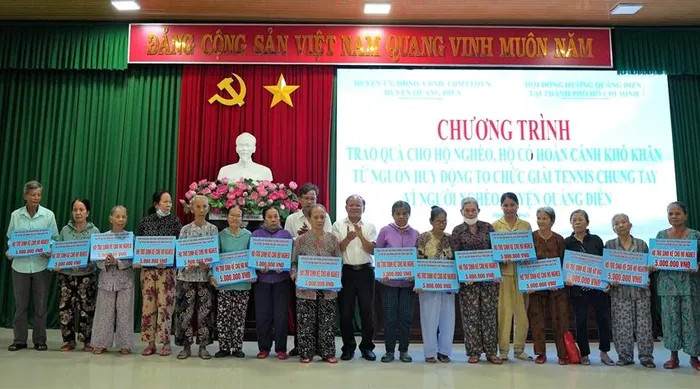 Hơn 1 tỷ đồng đến với người có hoàn cảnh khó khăn tại huyện Quảng Điền