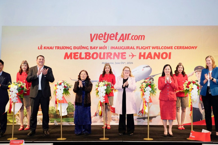 Vietjet khai trương đường bay kết nối Melbourne với Hà Nội