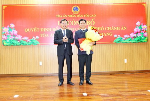 Bổ nhiệm chức vụ Phó Chánh án TAND tỉnh An Giang