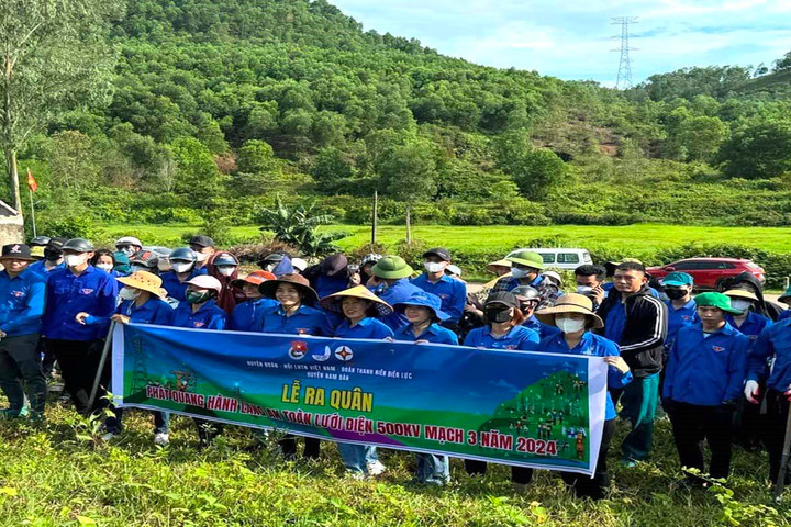 Tuổi trẻ Nghệ An chung sức đưa Dự án đường dây 500kV mạch 3 về đích