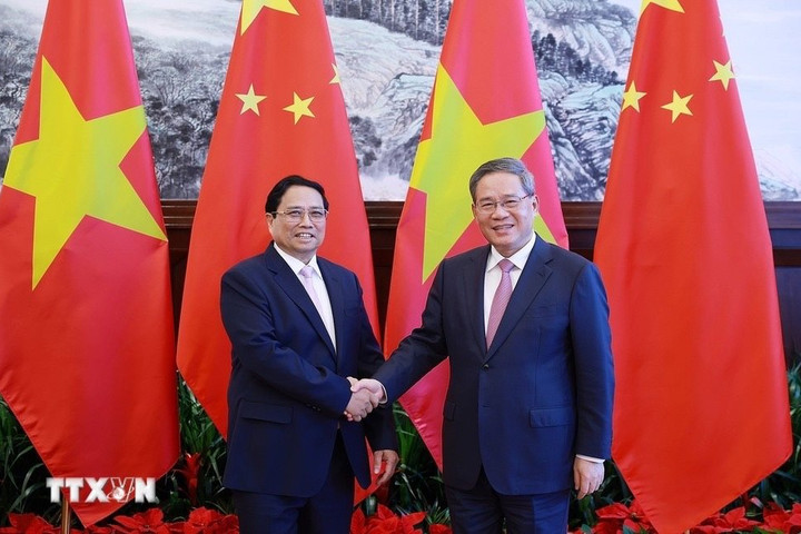 Thủ tướng Phạm Minh Chính hội đàm với Thủ tướng Trung Quốc Lý Cường