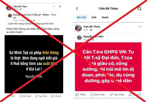 Xử phạt đối tượng chia sẻ bài viết gây chia rẽ khối đại đoàn kết trong tôn giáo