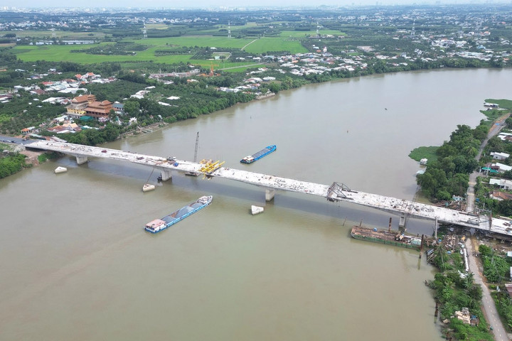 Hợp long cầu gần 500 tỷ đồng nối Đồng Nai với Bình Dương