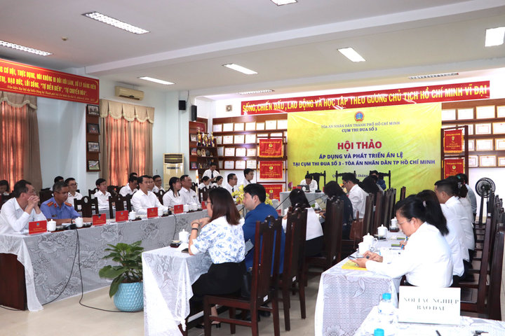 Cụm thi đua số 3 TAND TP.HCM lần đầu tổ chức Hội thảo về án lệ