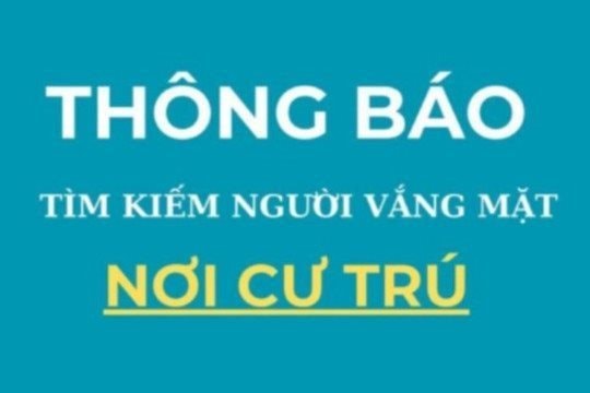 Thông báo tìm kiếm người vắng mặt tại nơi cư trú (93, 94 và 95 ra ngày 19, 21 và 26/11)
