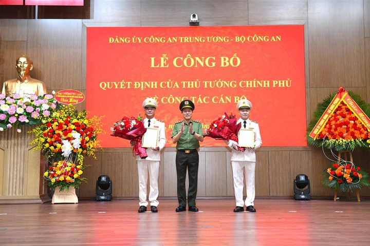 Trao quyết định bổ nhiệm hai Thứ trưởng Bộ Công an