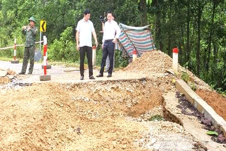 Tạm dừng lưu thông trên Quốc lộ 16 để đảm bảo an toàn