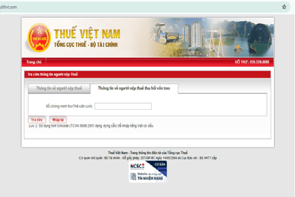 Cảnh báo giả mạo website của Tổng cục Thuế