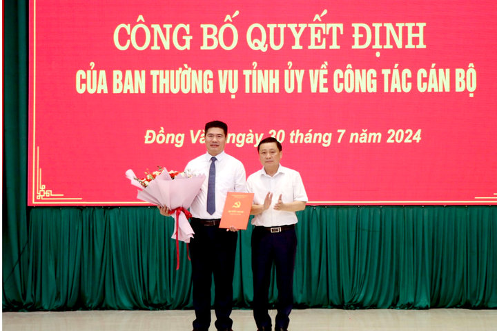 Tỉnh ủy Hà Giang công bố quyết định về công tác cán bộ