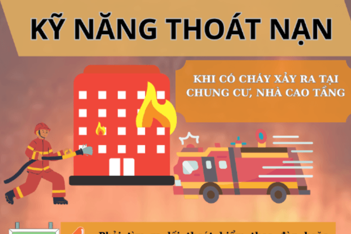 Kỹ năng thoát nạn khi có cháy xảy ra tại chung cư, nhà cao tầng