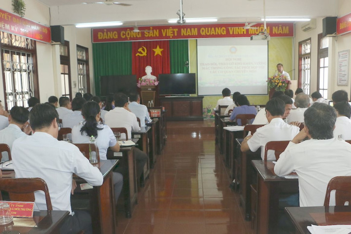 TAND tỉnh Tiền Giang: Hội nghị trao đổi, tháo gỡ vướng mắc trong công tác phối hợp