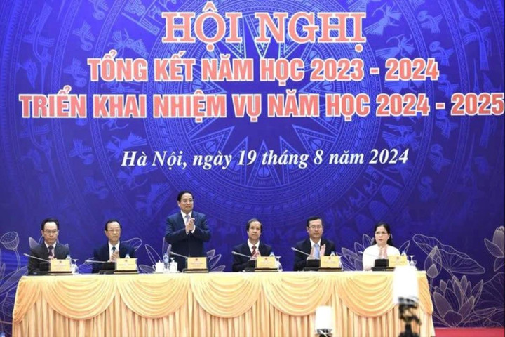 Thủ tướng dự Hội nghị Tổng kết năm học 2023-2024, triển khai nhiệm vụ năm học 2024-2025