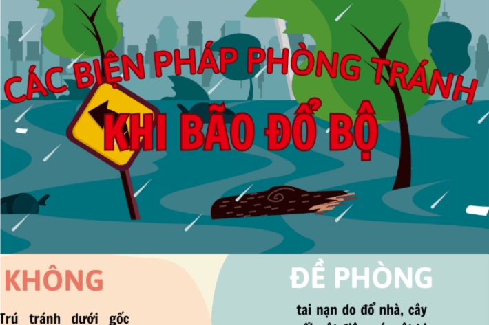 Các biện pháp phòng tránh khi bão đổ bộ
