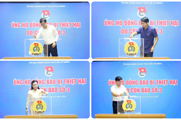 Đoàn viên, thanh niên chung tay ủng hộ đồng bào khắc phục hậu quả mưa lũ