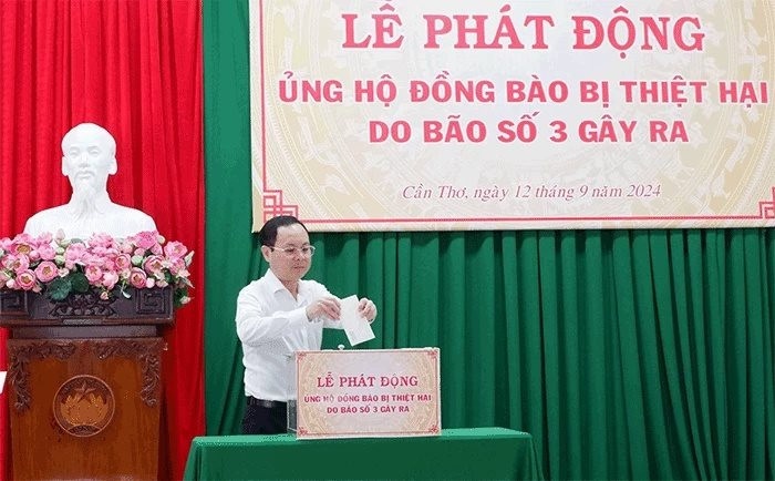 Cần Thơ: Phát động ủng hộ đồng bào bị ảnh hưởng bão số 3