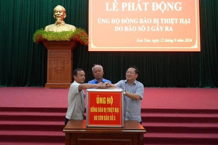 Kon Tum: Tiếp nhận trên 2,495 tỷ đồng hỗ trợ đồng bào bị thiệt hại do bão số 3
