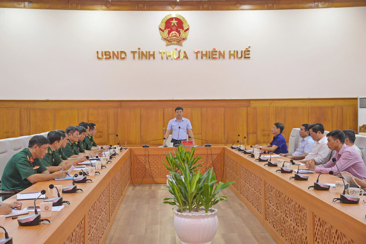 UBND tỉnh làm việc về công tác chuẩn bị Kỷ niệm 60 năm Ngày truyền thống BĐBP Thừa Thiên Huế