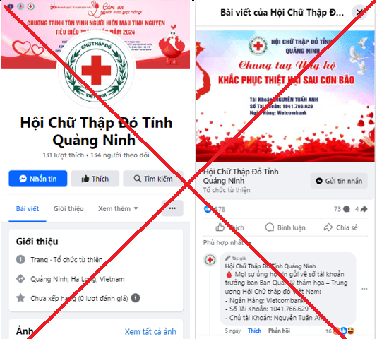 Lợi dụng bão số 3 để lừa đảo chiếm đoạt tài sản