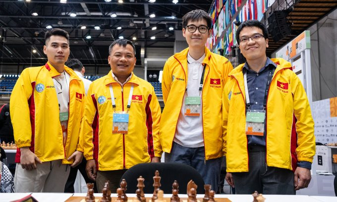 Các Đại kiện tướng Việt Nam lập kỳ tích ở Olympiad cờ vua