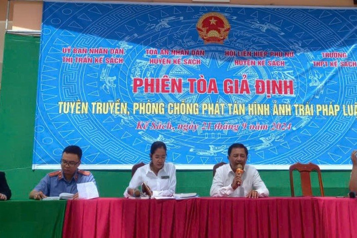Tuyên truyền, phòng chống phát tán hình ảnh trái pháp luật thông qua phiên tòa giả định