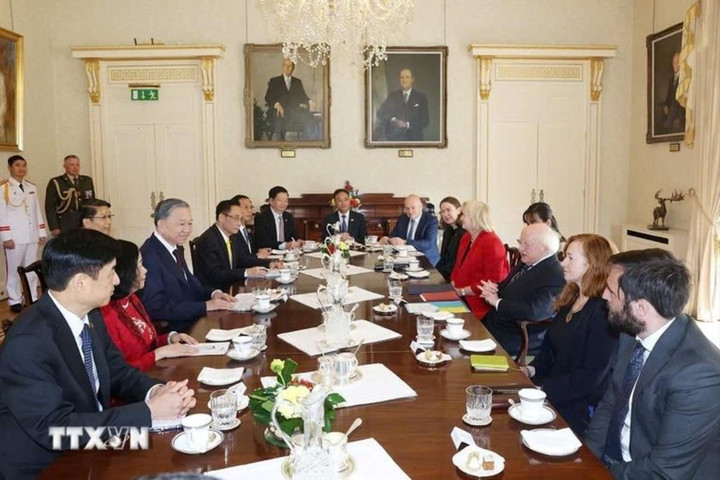 Tổng Bí thư, Chủ tịch nước Tô Lâm hội đàm với Tổng thống Ireland Michael Higgins