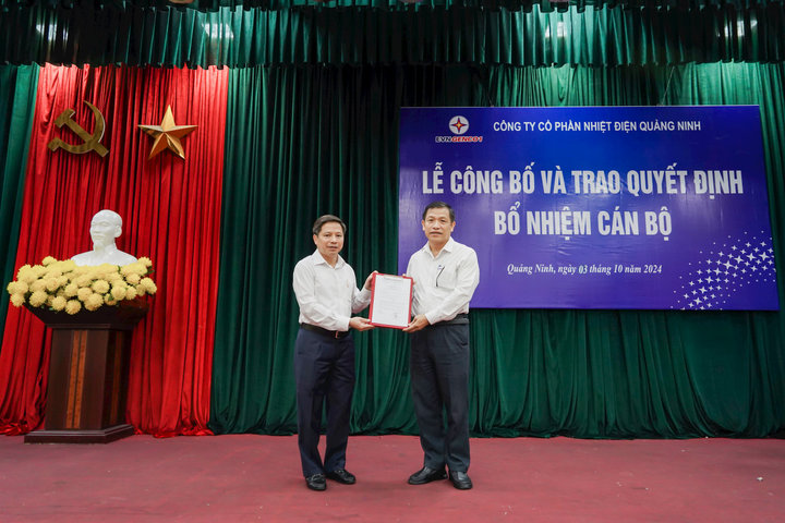 Công ty cổ phần Nhiệt điện Quảng Ninh tổ chức Lễ công bố Quyết định bổ nhiệm Tổng Giám đốc Công ty