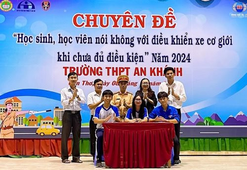 Cần Thơ: Tuyên truyền ATGT cho học sinh