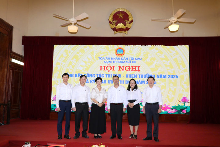 Cụm thi đua số XII TAND: Thi đua lập thành tích chào mừng kỷ niệm 80 năm Ngày truyền thống TAND