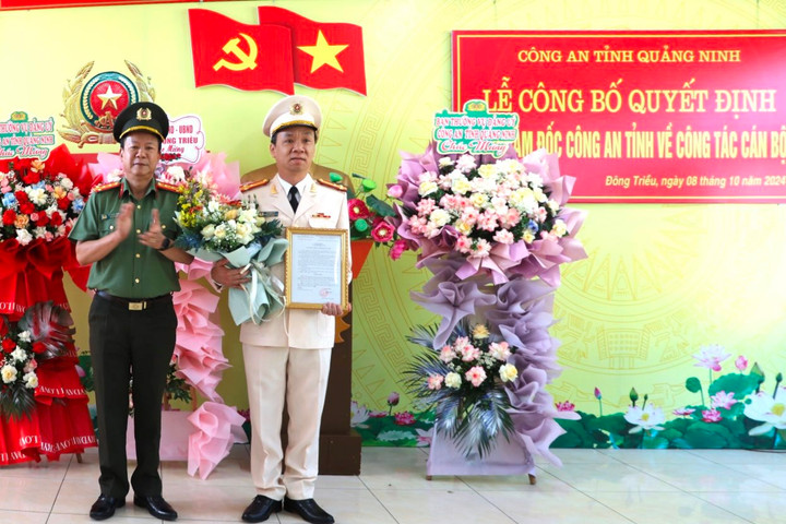 Công an tỉnh Quảng Ninh điều động, bổ nhiệm công tác cán bộ