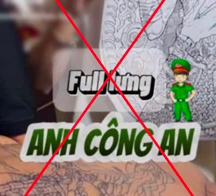 Sự thật về clip Tiktok "Anh Công an xăm mình"