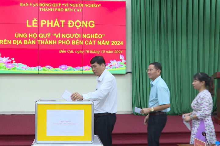 Bình Dương vận động ủng hộ Quỹ "Vì người nghèo"