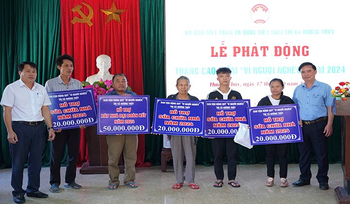 Lễ phát động Tháng cao điểm “Vì người nghèo” ở Hương Thủy