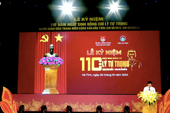 Long trọng Lễ kỷ niệm 110 năm ngày sinh đồng chí Lý Tự Trọng
