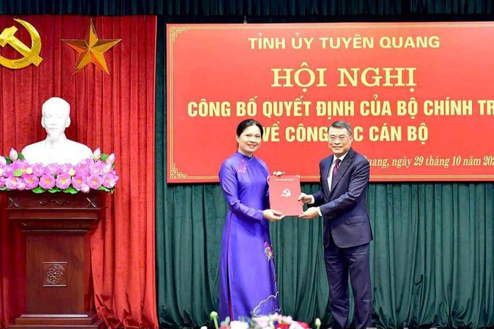 Chủ tịch Hội Liên hiệp Phụ nữ Việt Nam giữ chức vụ Bí thư Tỉnh ủy Tuyên Quang